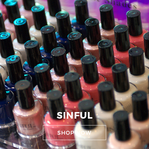 Be wicked..Be Sinful.. Sinful's range of professional nail products are available in the leading beauty wholesales throughout the UK.
