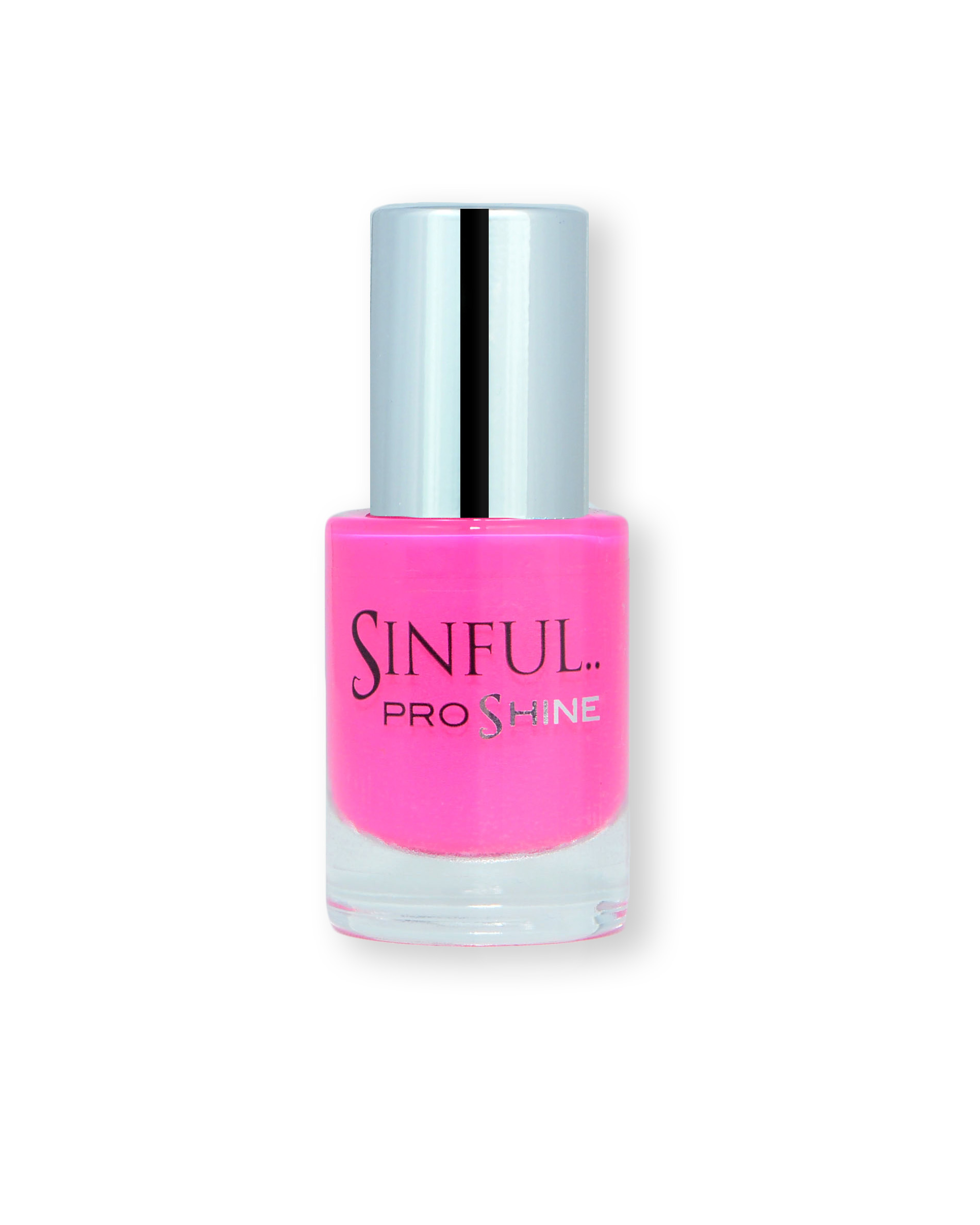 Sinful PROshine is a revolution into top spec imitation gel-like formula, easy application, full coverage and a sleek finish. Spoil yourself with the choice of 42 shades, expertly formulated with the finest grade of pigments. Bombshell: Shocking pink with a creme finish