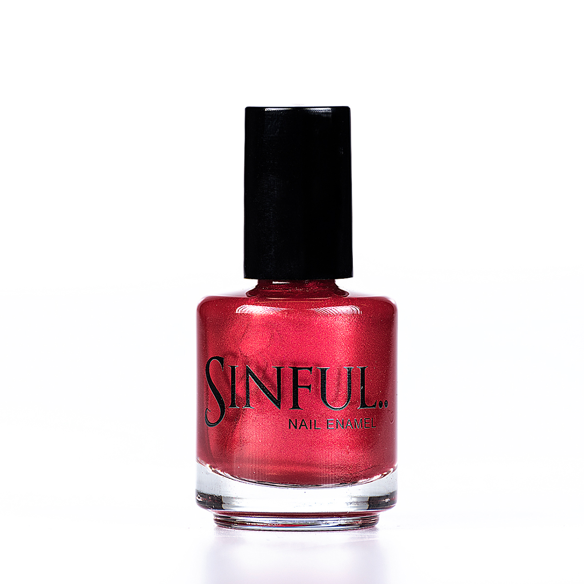 Caution. Warning - our sexiest red with a super high gloss finish Sinful always recommends applying two coats of polish to give a solid colour, then applying top coat to extend the wear-time of the polish. 15ml