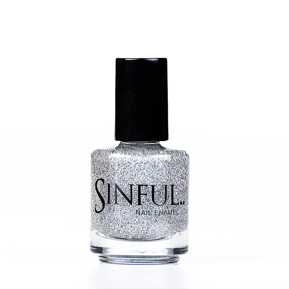 Cosmic Silver glitter Can be layered up to create a full glitter effect, or used on top of another colour to create a top coat glitter effect. 15ml