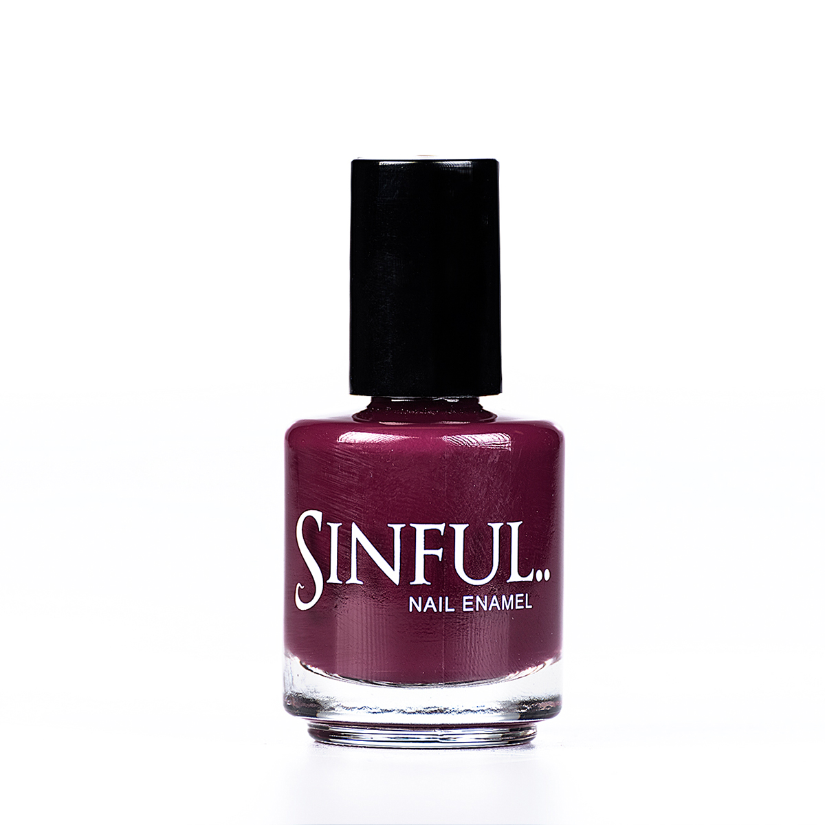 A gorgeous solid mulberry shade, the colour of an uprising star. Sinful always recommends applying two coats of polish to give a solid colour, then applying top coat to extend the wear-time of the polish. 15ml